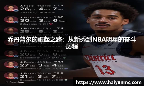 乔丹普尔的崛起之路：从新秀到NBA明星的奋斗历程