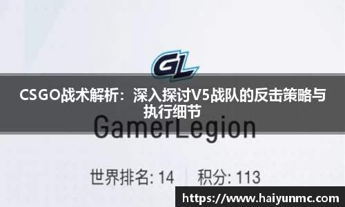 CSGO战术解析：深入探讨V5战队的反击策略与执行细节