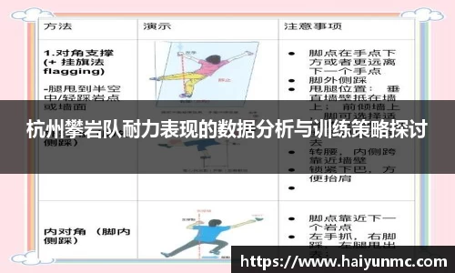 杭州攀岩队耐力表现的数据分析与训练策略探讨